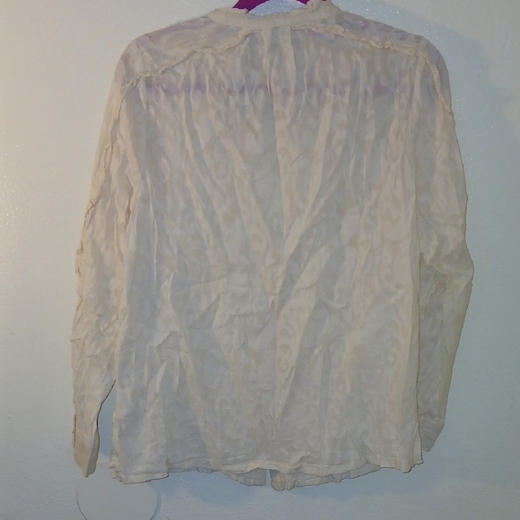 Nwot Cleobella Cream Blouse - Picture 4 of 5